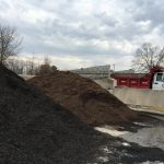 Black and brown mulch