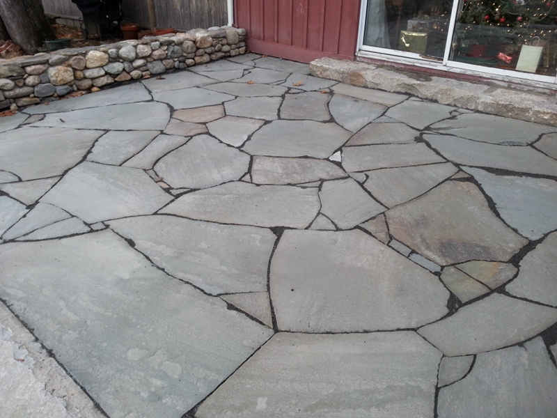 PA irregular flagstone Dark joint spring city