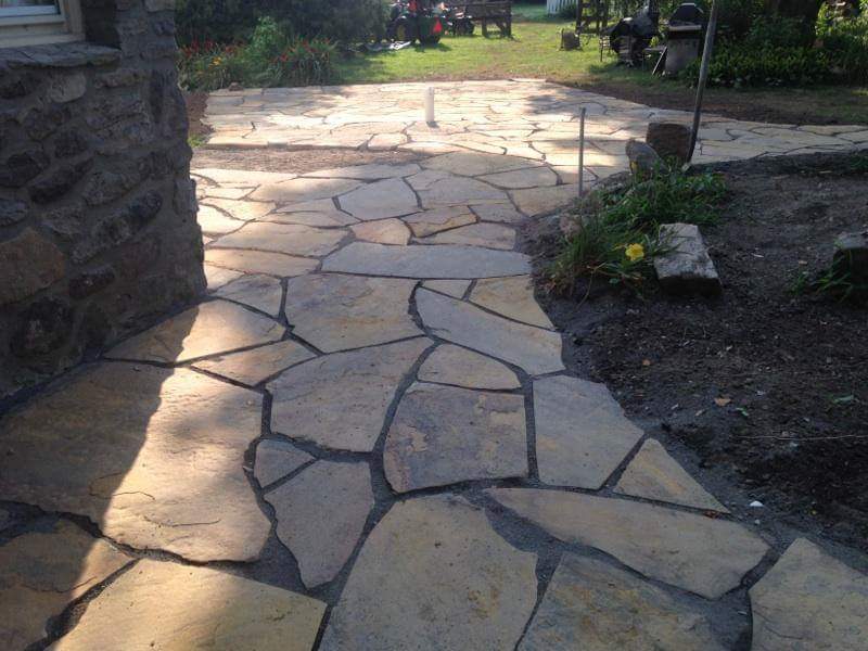 PA irregular flagstone Dark joints