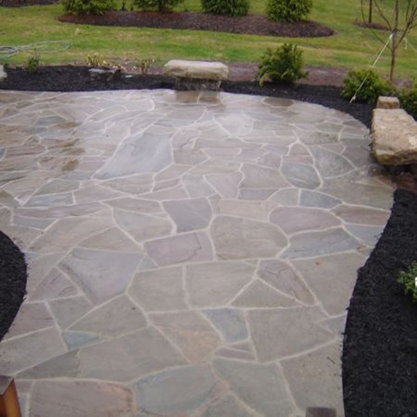 Pa Irregular Flagstone white pointing